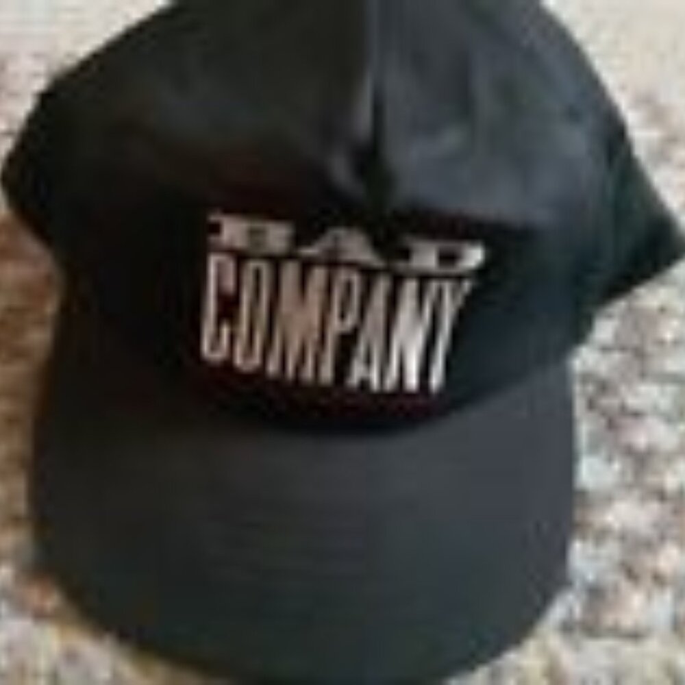 Vtg BRIAN HOWE BAD COMPANY LOGO SNAPBACK ORIGINAL HAT CAP Rock Band Holy Water